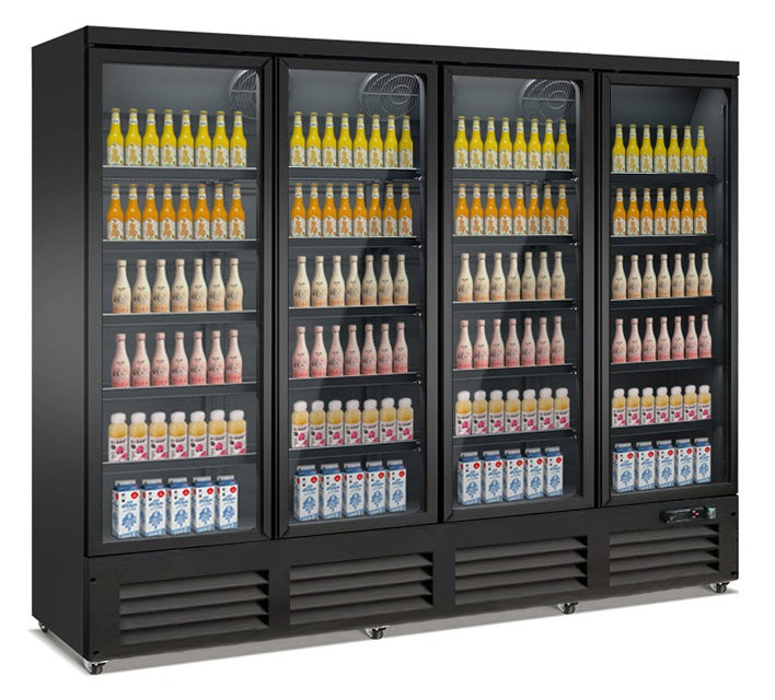 Koelkast | 2000L | Zwart | 0°C/+10°C | Geforceerd | Draaideuren | 2500x705x2050(h)mm