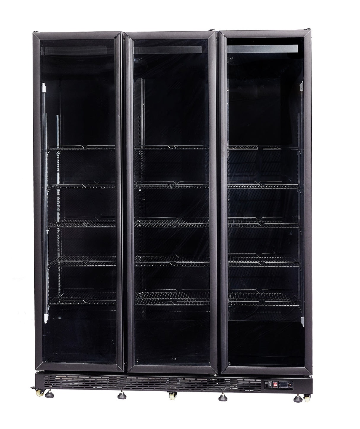 Glasdeur Koelkast | 1200L | Zwart | +2°C/+10°C | Geforceerd | Draaideuren | Anti-Condens Verwarming | 1600x600x2100(h)mm