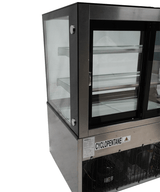 Koelvitrine | 270L | Zwart/RVS | +2°C/+8°C | 3 Schappen | 915x675x1210(h)mm