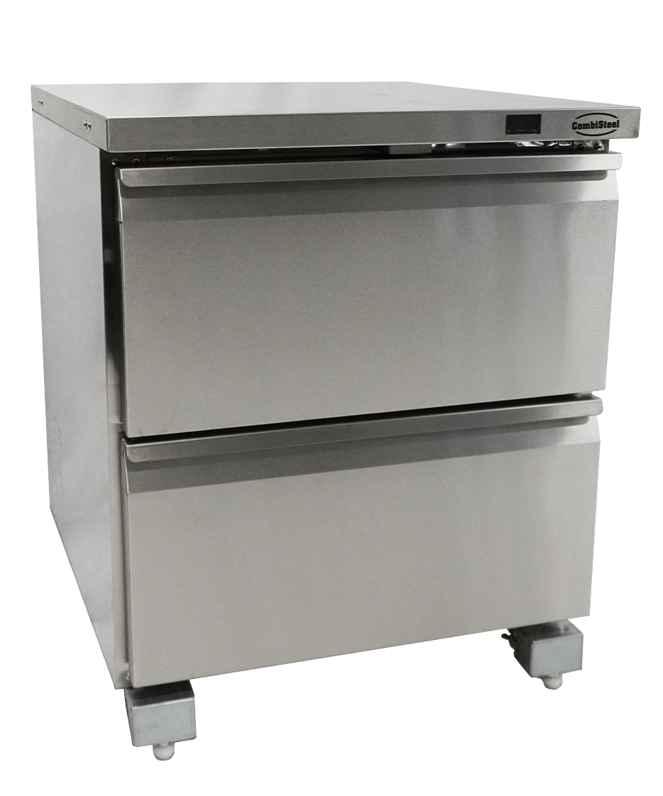 Koel-/Vrieskast | 185L | RVS | -18°C/-21°C & +1°C/+4°C | Geforceerd | 2 Laden (GN) | 705x785x850(h)mm