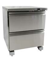 Koel-/Vrieskast | 185L | RVS | -18°C/-21°C & +1°C/+4°C | Geforceerd | 2 Laden (GN) | 705x785x850(h)mm