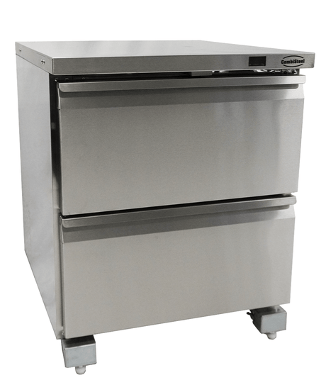 Koel-/Vrieskast | 185L | RVS | -18°C/-21°C & +1°C/+4°C | Geforceerd | 2 Laden (GN) | 705x785x850(h)mm