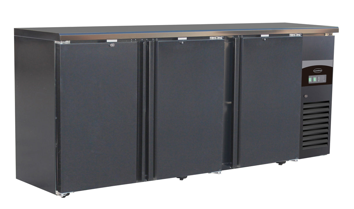 Barkoeler | 3 deuren | Zwart | 537L | 0°C/+10°C | 2002x513x860(h)mm