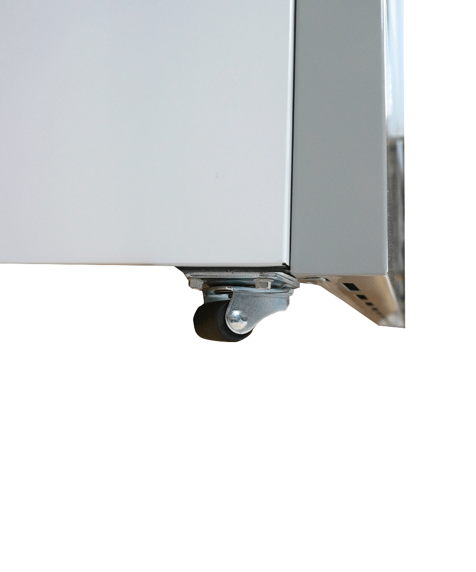Glasdeur Koelkast Wit | 1000L | 2 Glasdeuren | 0°C/+10°C | Geforceerd | 1253x710x1997(h)mm