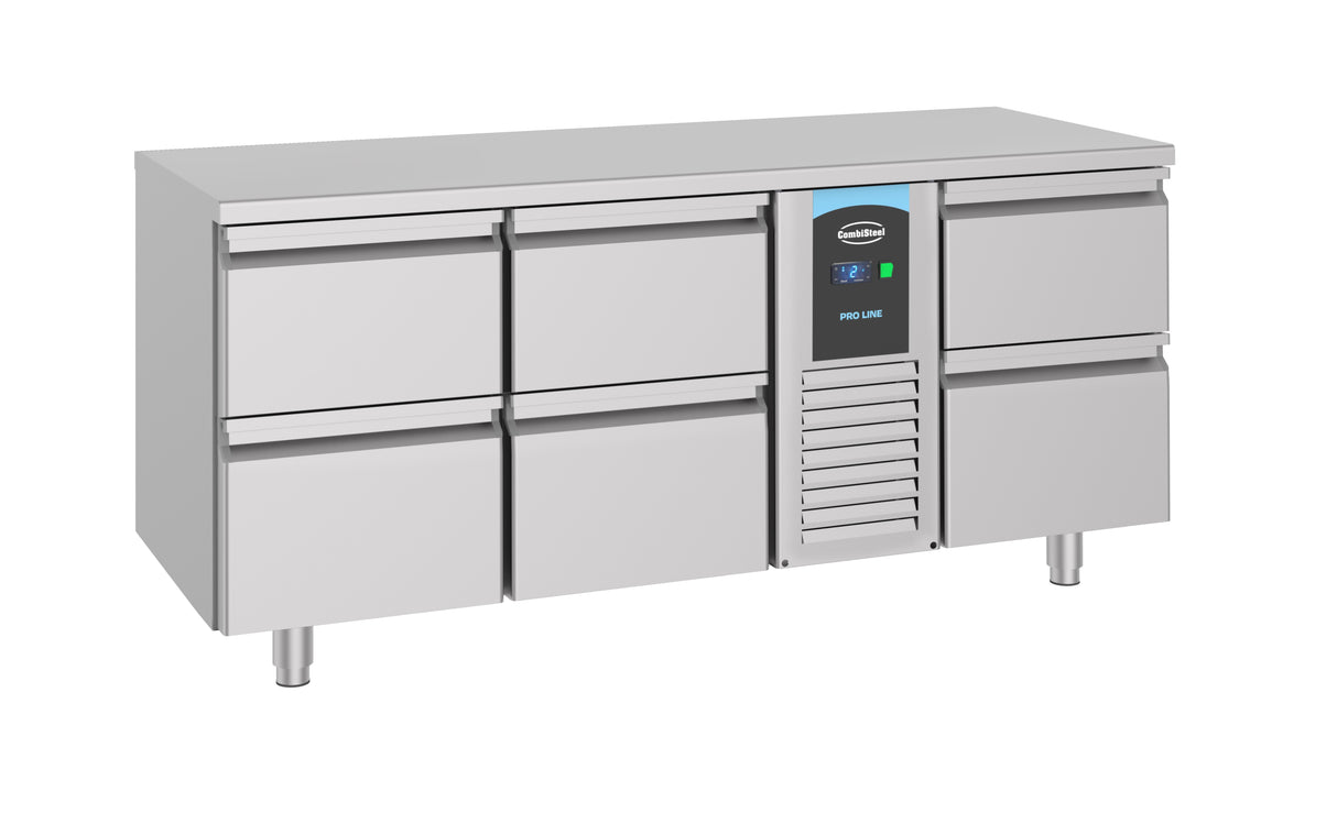 Koelwerkbank | ENERGY LINE | 474L | 6 Laden | -2°C/+8°C | Geforceerd | 1785x700x850(h)mm
