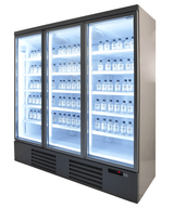 Glasdeur Koelkast Wit | 1530L | 3 Glasdeuren | 0°C/+10°C | Geforceerd | 1880x710x1997(h)mm