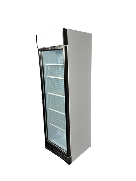 Drankenkoeling Wit | 382L | Glasdeur | +4°C/+10°C | Statisch + Ventilator | 595x650x2000(h)mm