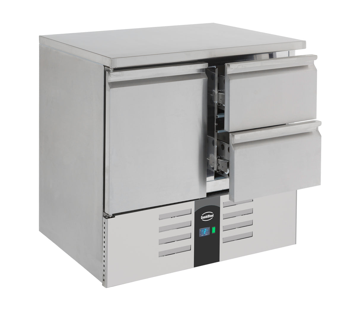 Koelwerkbank | 257L | 1 Deur met 2 Laden | +2°C/+8°C | Statisch met ventilator | 900x700x875(h)mm