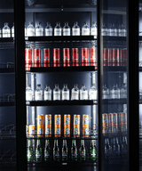 Glasdeur Koelkast | 1600L | Zwart | 0°C/+10°C | Geforceerd | Draaideuren | 1880x705x2050(h)mm