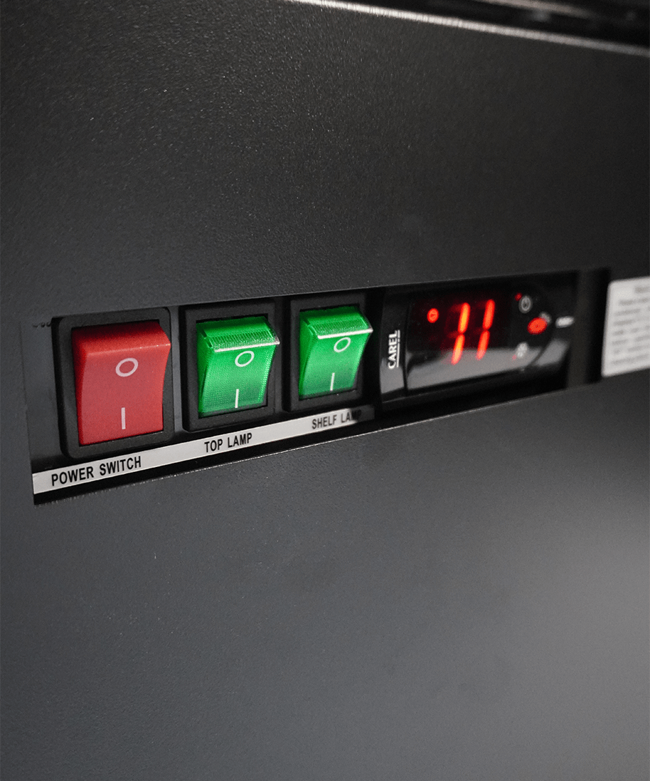 Wandkoeling Marco | Zwart | Draaideuren | 2585L | 5 schappen | -1°C/+5°C | Geforceerd | 2560x740x2010(h)mm
