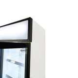 Glasdeur Koelkast Zwart/Wit | 1065L | 3 Glasdeuren | +1°C/+10°C | Geforceerd | 1600x610x1973(h)mm