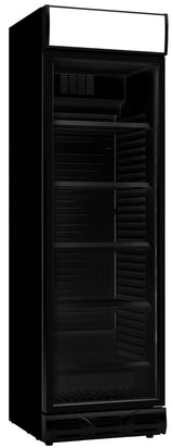 Drankenkoeling Zwart | 382L | Glasdeur | +4°C/+10°C | Statisch + Ventilator | 595x650x2000(h)mm