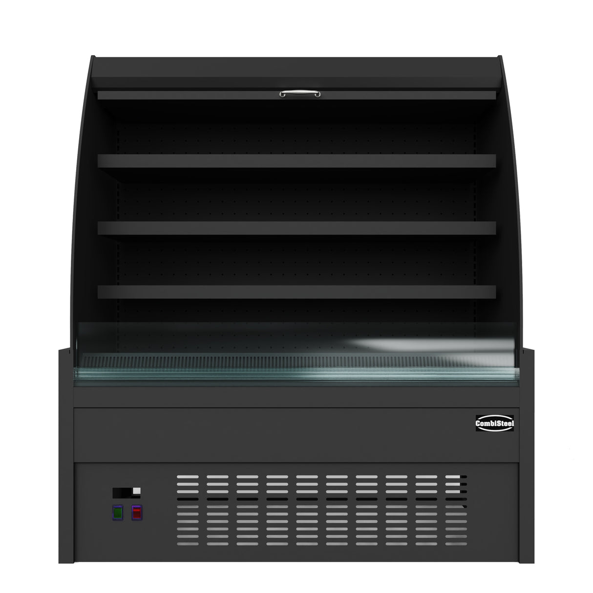 Wandkoeling zwart met nachtafdekking | 380L | 3 schappen | +2°C/+8°C | Geforceerd | 1300x660x1500(h)mm