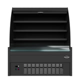 Wandkoeling zwart met nachtafdekking | 380L | 3 schappen | +2°C/+8°C | Geforceerd | 1300x660x1500(h)mm