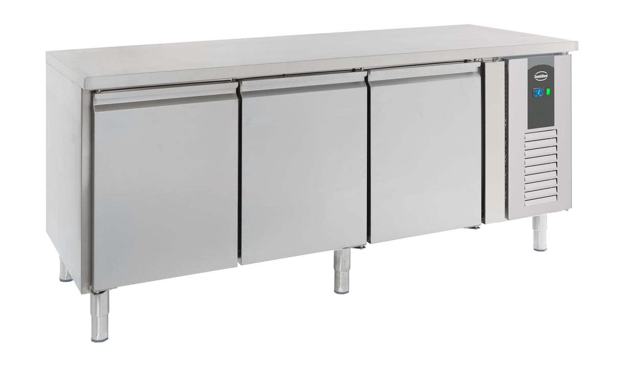 Bakkers-koelwerkbank | 635L | 3 Deuren | +2°C/+8°C | Geforceerd | 2020x800x860(h)mm