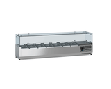 Gekoelde Opzetvitrine | 7 x 1/4 GN | 1600x335x435(h)mm
