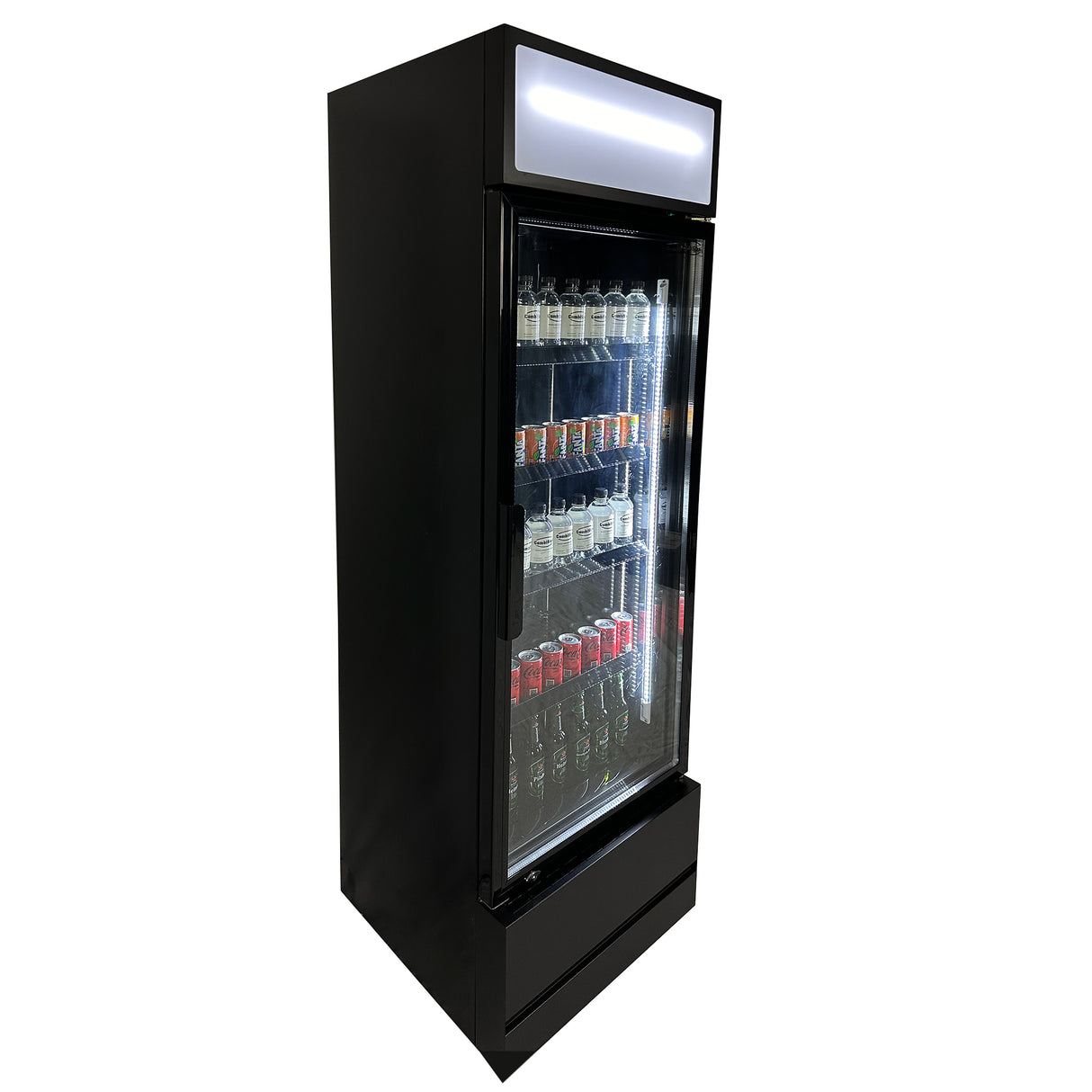 Drankenkoeling Zwart | 360L | Glasdeur | +1°C/+10°C | Geforceerd | 610x610x1973(h)mm