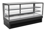 Koelvitrine | 436L | Zwart | +2°C/+8°C | 3 Niveaus | 2000x680x1200(h)mm