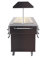 Gekoeld Buffet | 4x 1/1 GN | +4°C/+8°C | Statisch | Verlichte Kap | 1500x700x1400(h)mm