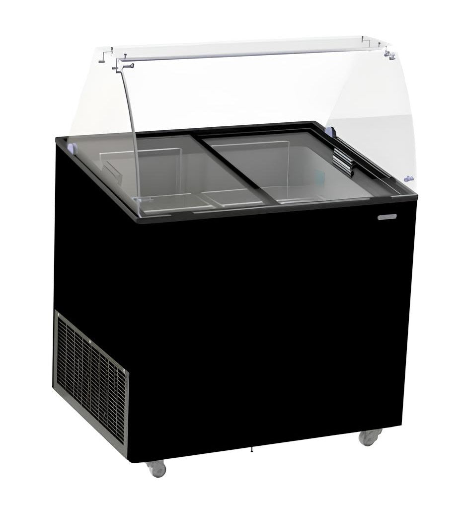 Schepijsvitrine CORSICA | Energiezuinig | 231L | 6x 5L | -14°C/-24°C | Statisch | Gekoelde Reserve | 909x644x1229(h)mm