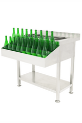 Bar-/Cocktailstation | RVS | IJs-/Ingrediëntenbak + Flessenrek | 900x820x900/950(h)mm