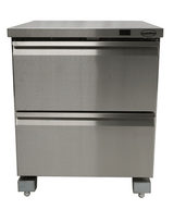Koel-/Vrieskast | 185L | RVS | -18°C/-21°C & +1°C/+4°C | Geforceerd | 2 Laden (GN) | 705x785x850(h)mm