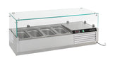 Ozetkoelvitrine | 4x1/3 GN | 1200x395x435(h)mm