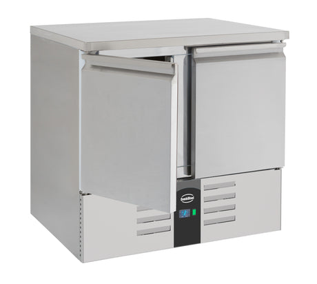 Koelwerkbank | 257L | 2 Deuren | +2°C/+8°C | Statisch met ventilator | 900x700x875(h)mm