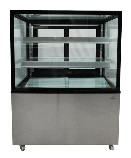 Koelvitrine | 270L | Zwart/RVS | +2°C/+8°C | 3 Schappen | 915x675x1210(h)mm