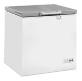 Vrieskist 202L | tot -18°C /-24°C| wit/RVS | klapdeksels | 765x743x840(h)mm