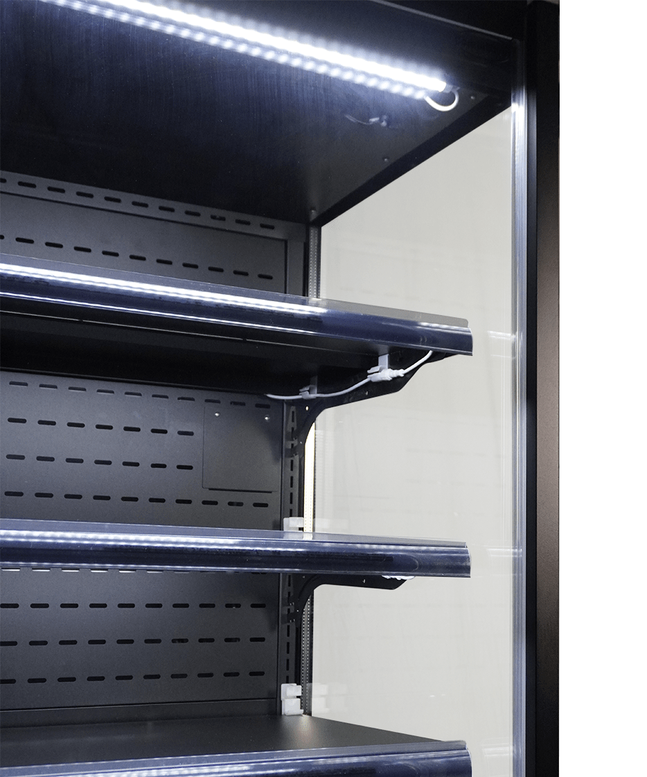 Wandkoeling Marco | Zwart | Draaideuren | 1939L | +2°C/+8°C | Geforceerd | 5 Etages | 1935x740x2010(h)mm