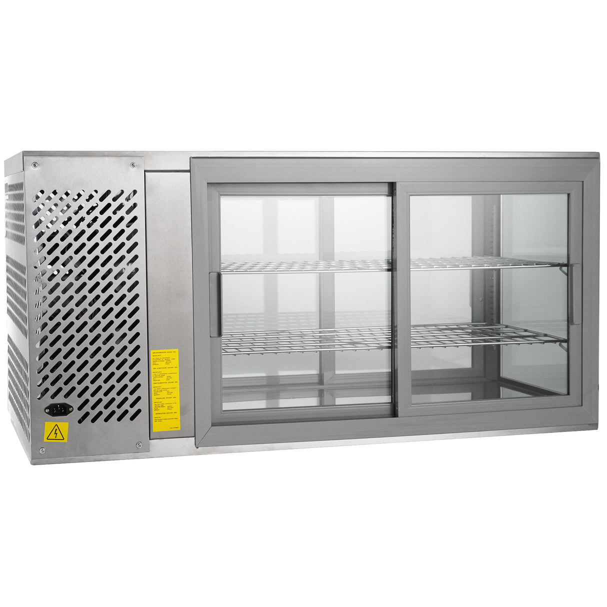 Gebaksvitrine | 150L | RVS | +3°C/+8°C | 2 Schappen | 1110x510x550(h)mm