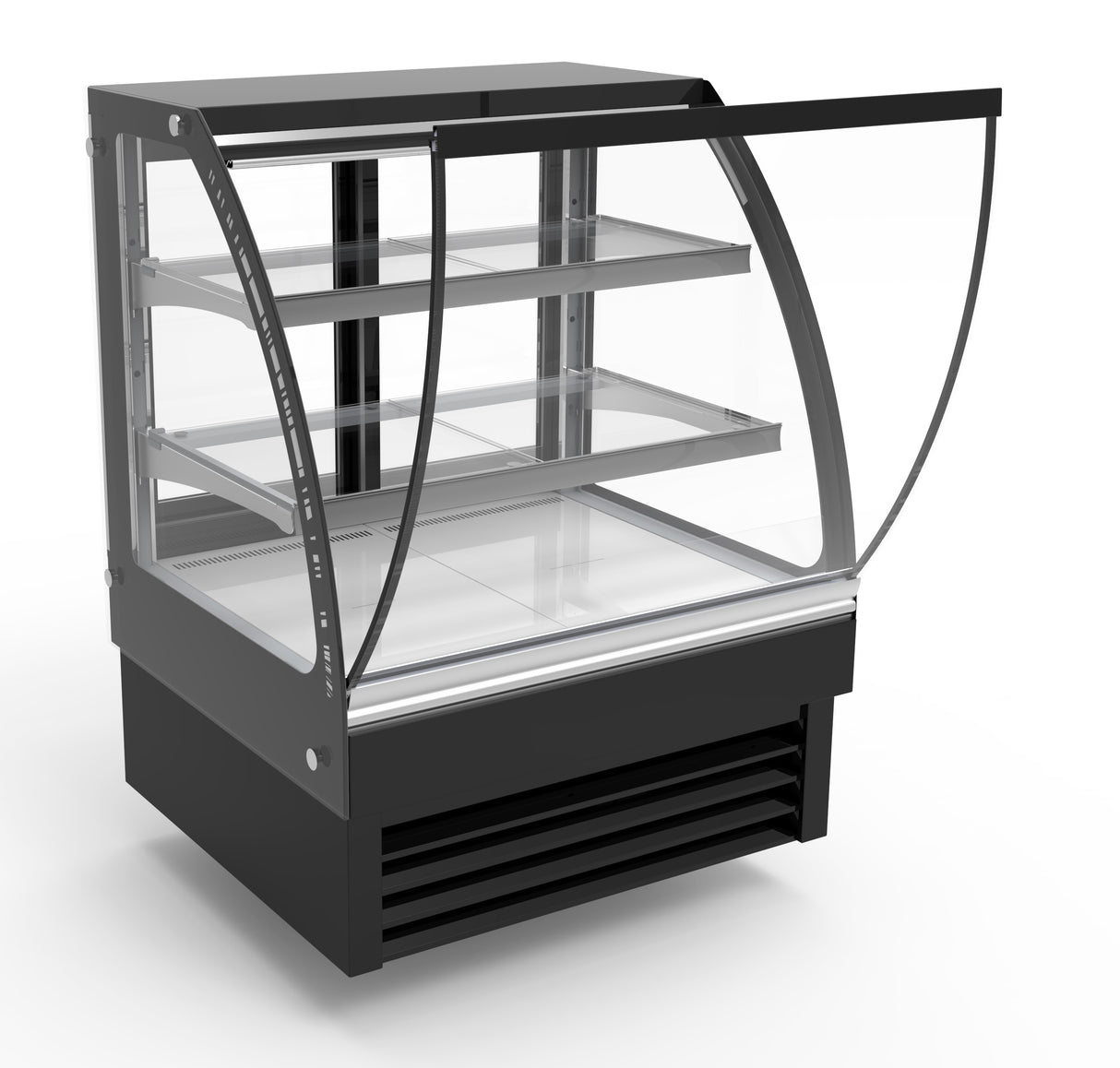 Koelvitrine | 175L | Zwart | +2°C/+8°C | 3 Schappen | 900x680x1200(h)mm