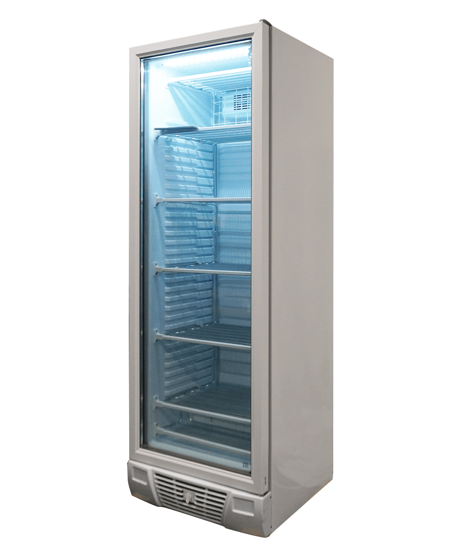 Glasdeur Vrieskast | Wit | 382L | 1 Deur | -18°C/-24°C | Statisch | 640x670x1875(h)mm