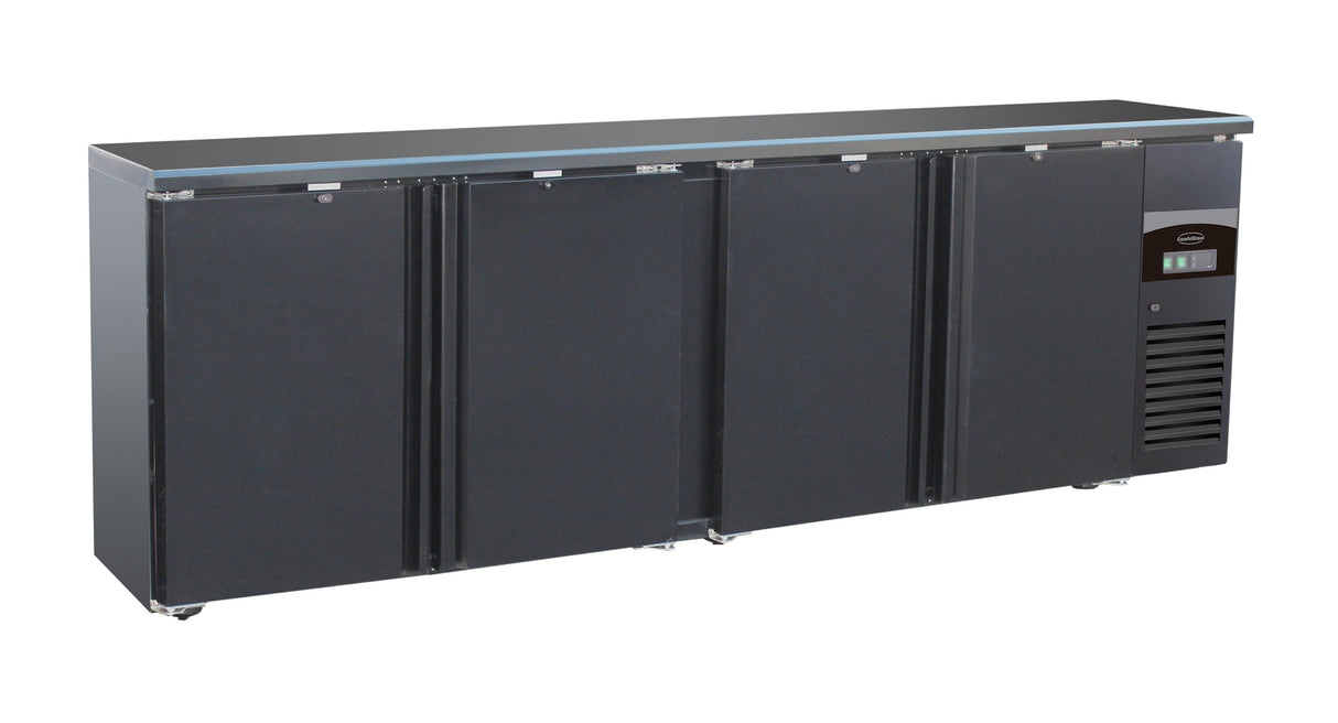 Barkoeler | 4 deuren | Zwart | 698L | 0°C/+10°C | 2542x513x860(h)mm