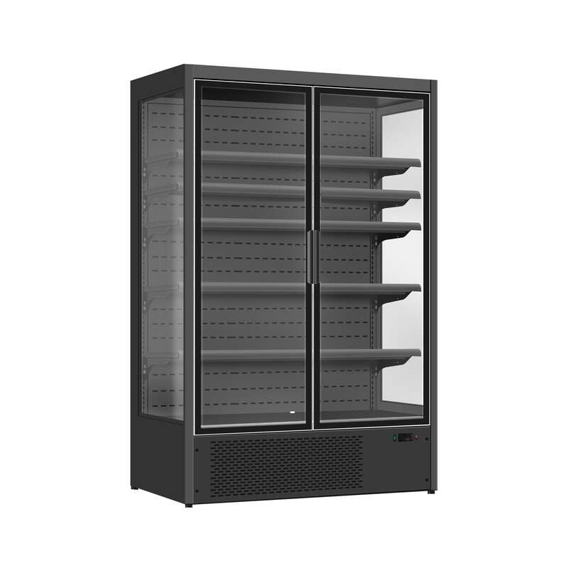 Wandkoeling Luke | Zwart | +2°C/+10°C | Geforceerd | Draaideuren | 1330x720x2030(h)mm