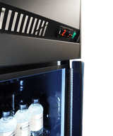 Glasdeur Koelkast Zwart | 1180L | 2 Glasdeuren | 0°C/+10°C | Geforceerd | 1650x596x2003(h)mm