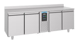 Koelwerkbank | ENERGY LINE | 632L | 4 Deuren (1/1 GN) | -2°C/+8°C | Geforceerd | Achteropstand | 2270x700x860(h)mm