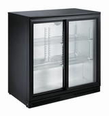 Barkoeler | 2 Schuifdeuren | Zwart | 198L | 0°C/+10°C | Geforceerd | 900x500x900(h)mm