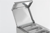 Gekoeld saladette | 1x 1/1 GN | +2°C/+8°C | Statisch met ventilator | 435x700x870(h)mm