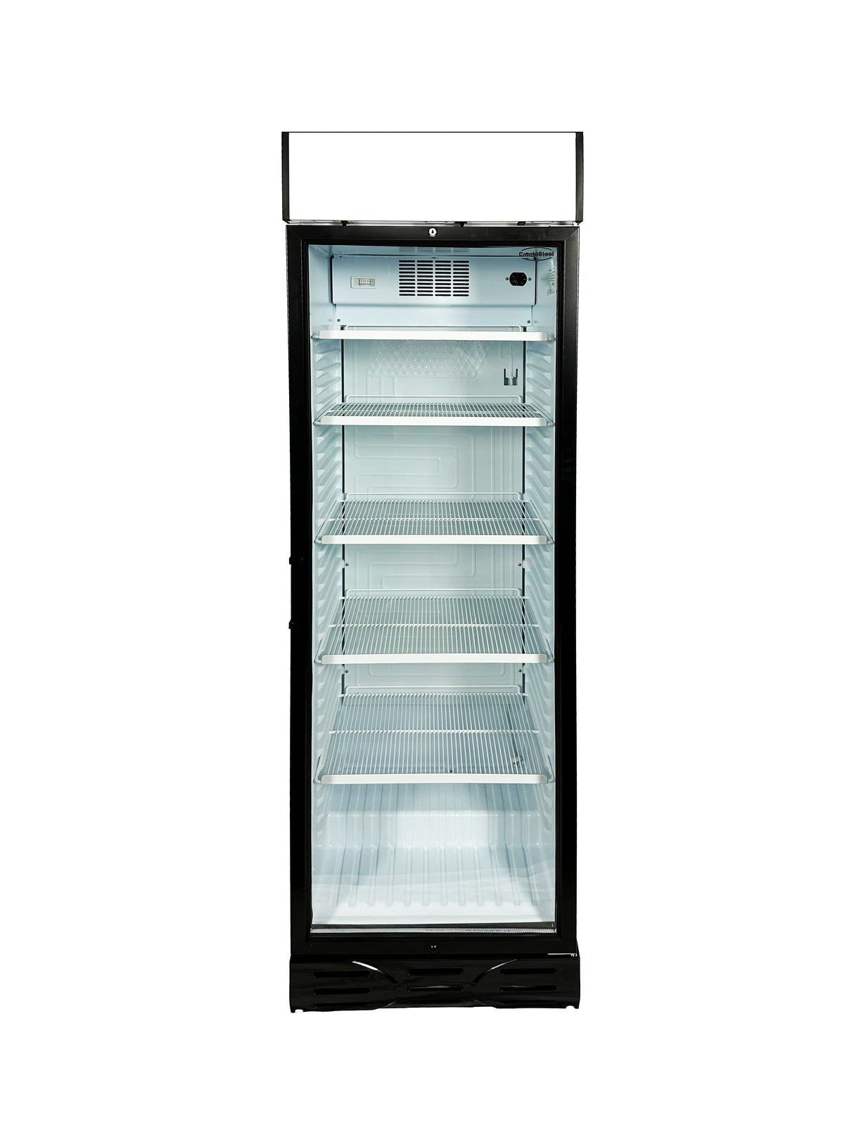 Drankenkoeling Wit | 382L | Glasdeur | +4°C/+10°C | Statisch + Ventilator | 595x650x2000(h)mm