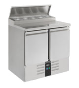 Gekoeld saladette | 5x 1/6 GN | +2°C/+8°C | Statisch met ventilator | 900x700x870(h)mm