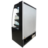 Wandkoeling zwart met nachtafdekking | 290L | 3 schappen | +2°C/+8°C | Geforceerd | 1000x660x1500(h)mm