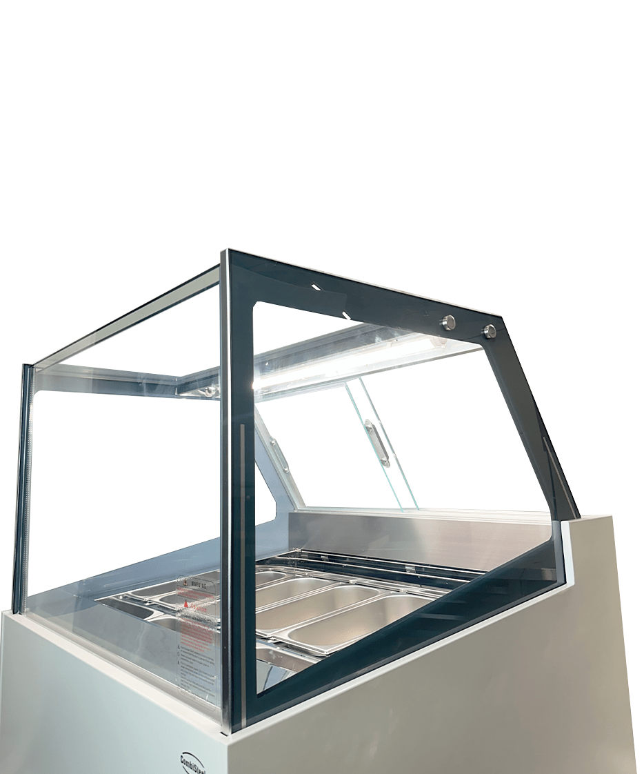 Schepijsvitrine KOMODO | 189L | 6x 5L | -16°C/-18°C | Geforceerd | 910x880x1300(h)mm