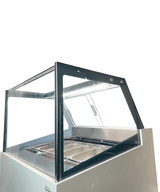 Schepijsvitrine KOMODO | 189L | 6x 5L | -16°C/-18°C | Geforceerd | 910x880x1300(h)mm