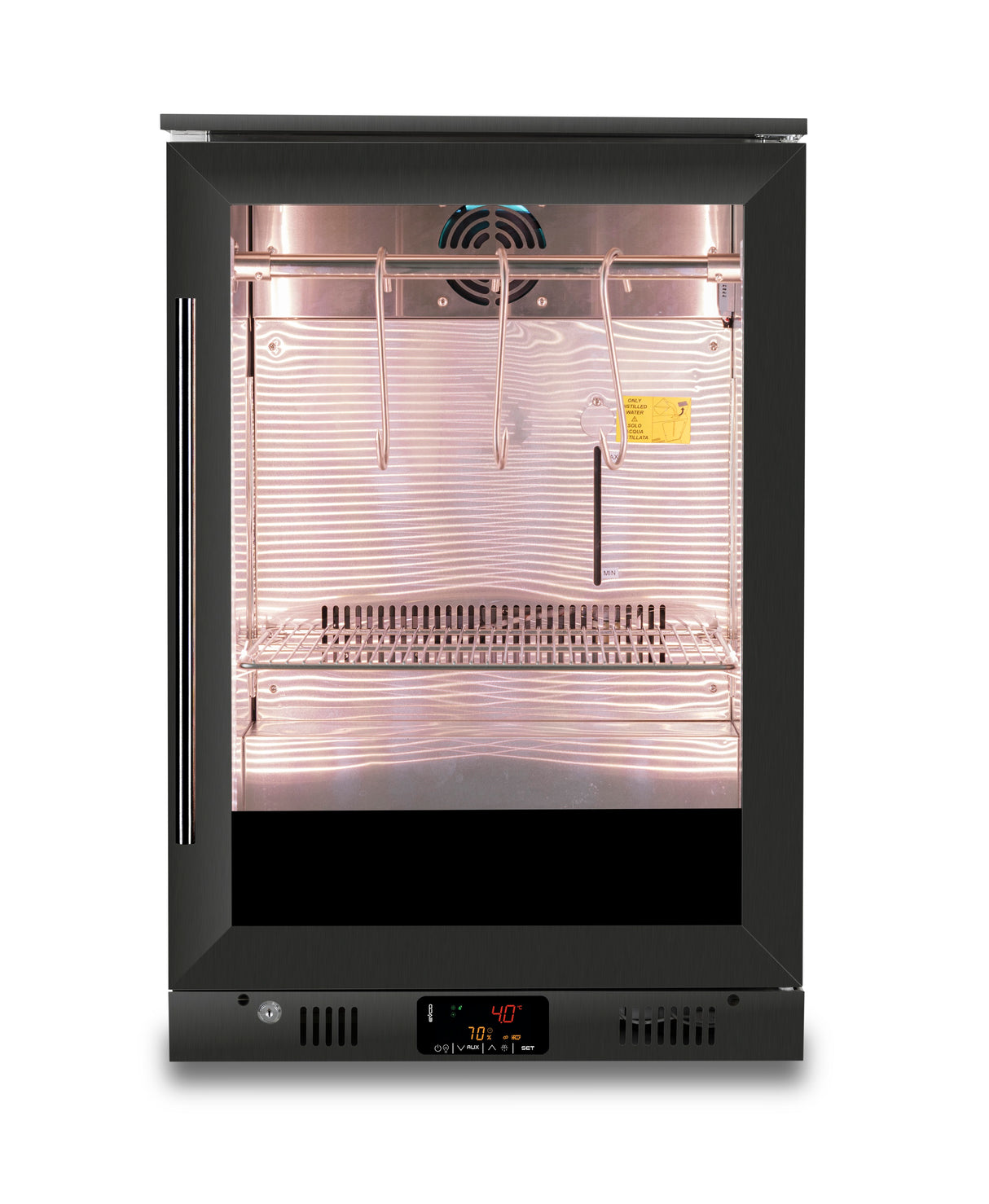 Dry Age Kast | 138L | Zwart | 0°C/+10°C | Geforceerd | Vochtigheid Instelbaar | 600x500x900(h)mm