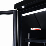 Glasdeur Vrieskast Zwart | 2120L | 4 Deuren | -18°C/-22°C | Geforceerd | 2550x775x2090(h)mm