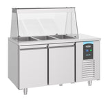 Gekoeld saladette | 3x 1/1 GN | -2°C/+8°C | Geforceerd | 1400x700x850(h)mm