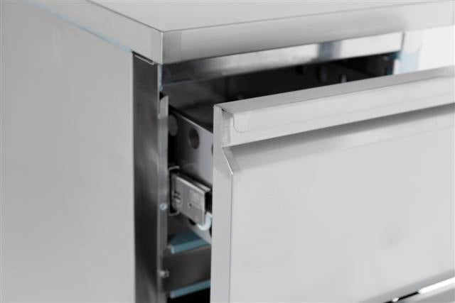 Koelwerkbank | 109L | 2 Laden | +2°C/+8°C | Statisch met ventilator | 435x700x870(h)mm