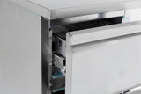 Koelwerkbank | 109L | 2 Laden | +2°C/+8°C | Statisch met ventilator | 435x700x870(h)mm